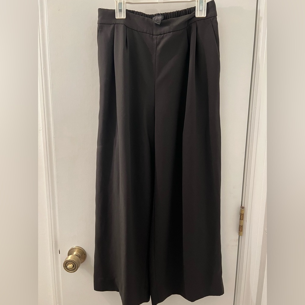 J. Crew Black Wide Leg Pant